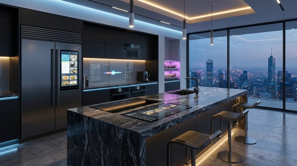 25 Kitchen Design Ideas to Create a Stylish and Functional Space in 2026 31 Modern smart kitchen with connected appliances