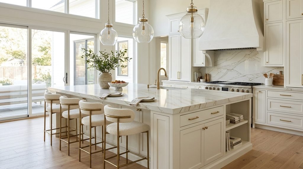 25 Kitchen Design Ideas to Create a Stylish and Functional Space in 2026 9 Stylish kitchen island with seating and storage.