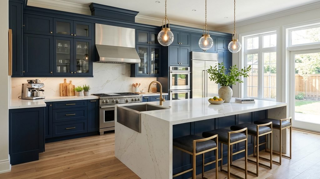 25 Kitchen Design Ideas to Create a Stylish and Functional Space in 2026 5 High-value modern kitchen with premium finishes