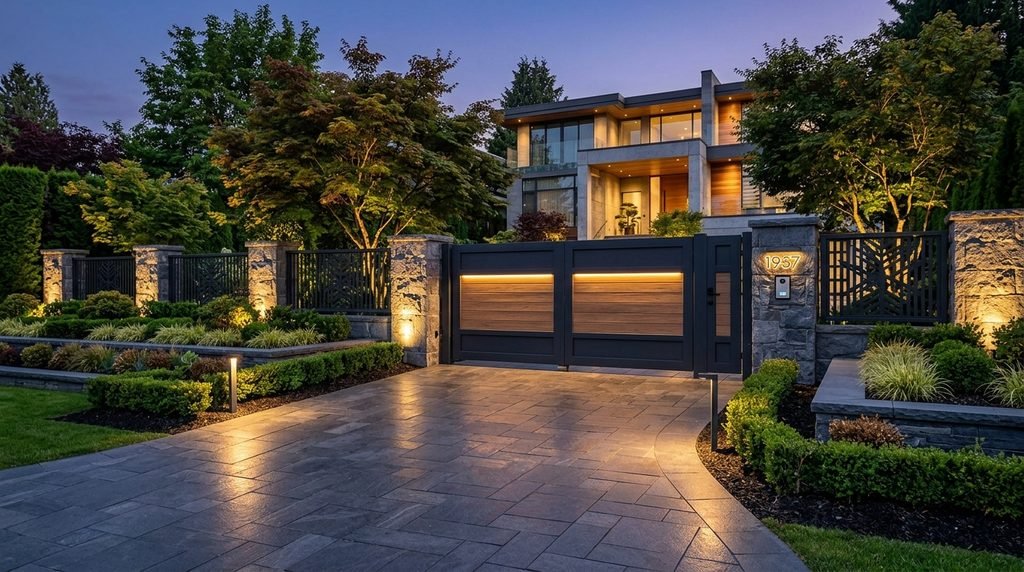 25 Modern Gate Design Ideas to Enhance Your Home's Entrance in 2026 3 Stylish home entrance with a premium modern gate.