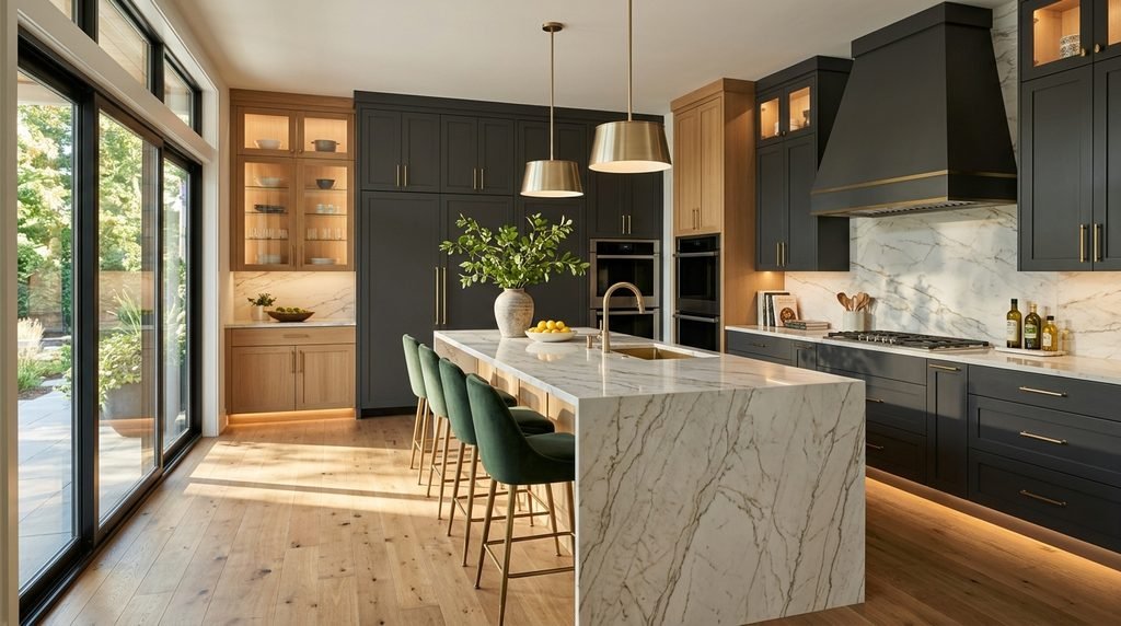 25 Kitchen Design Ideas to Create a Stylish and Functional Space in 2026 45 Elegant kitchen with luxury design features.