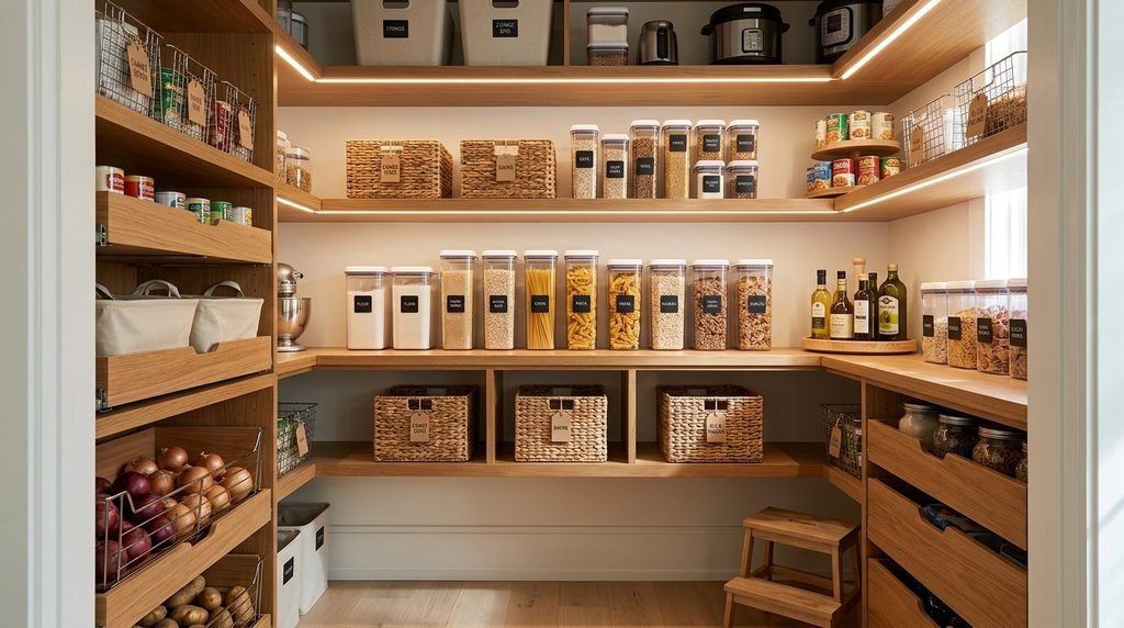 25 Kitchen Design Ideas to Create a Stylish and Functional Space in 2026 41 Well-organized kitchen storage solutions.
