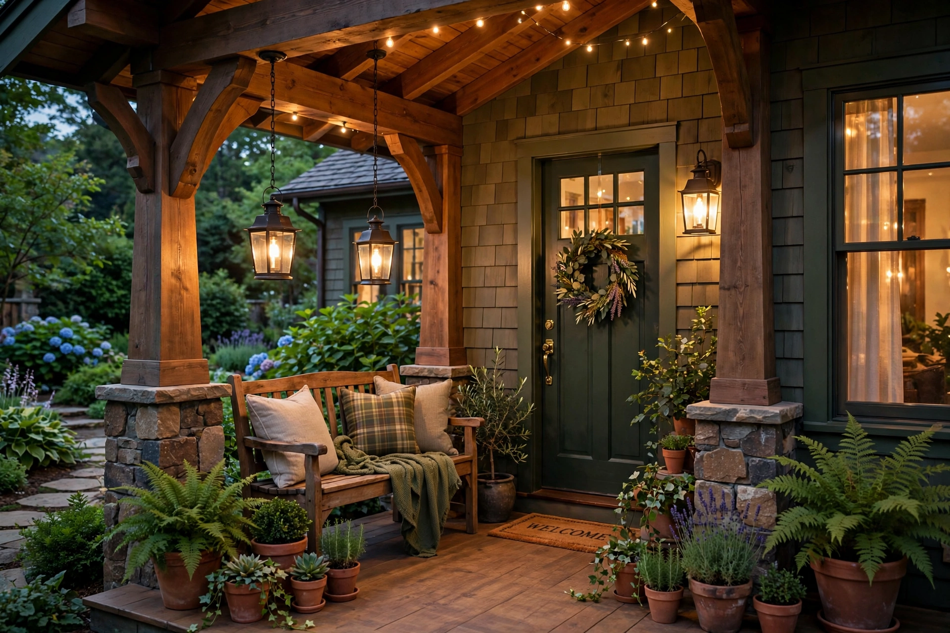 Home exterior with welcoming front porch