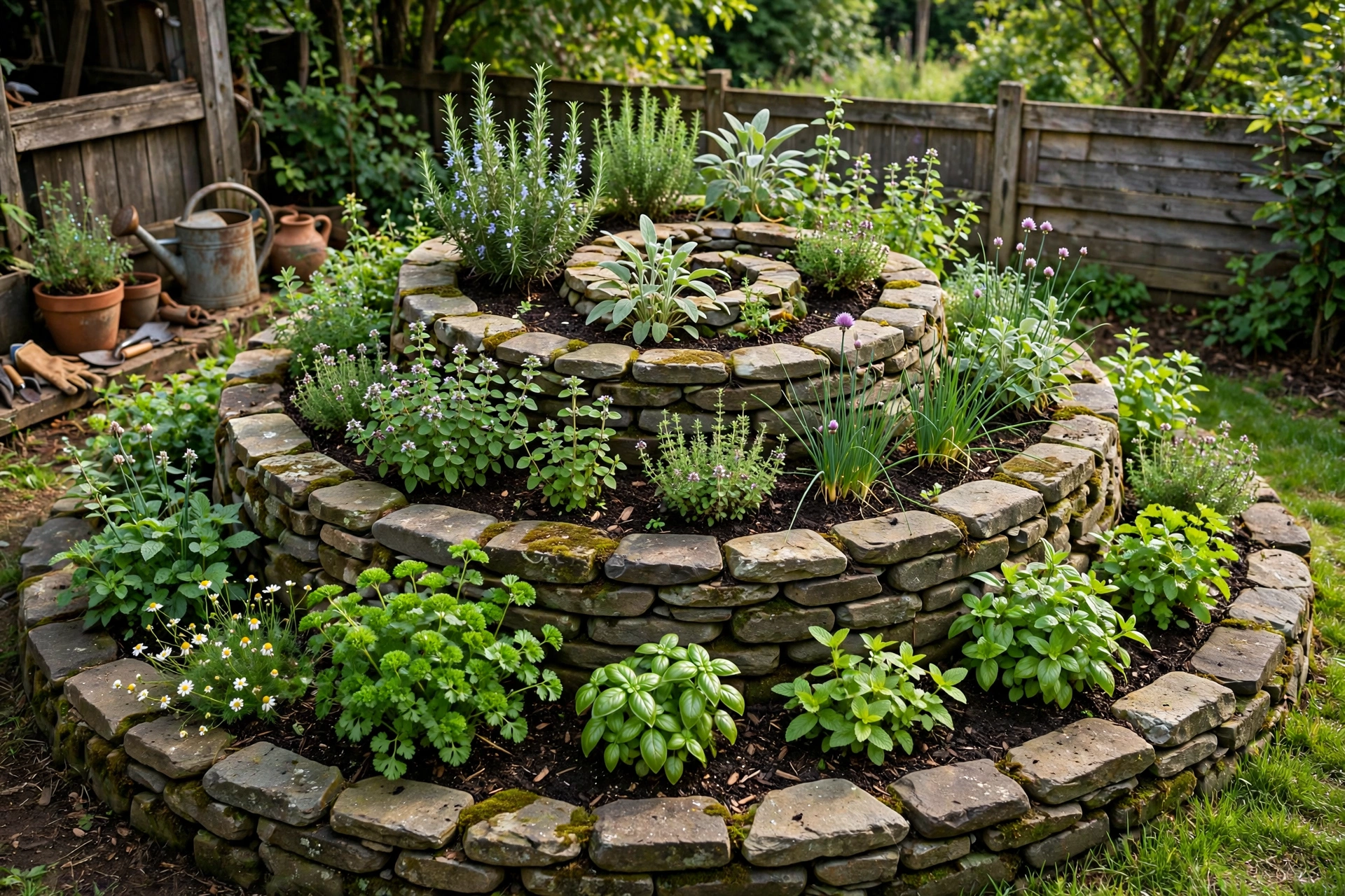 Backyard Garden Ideas: 25 Ways to Transform Your Outdoor Space 23 Backyard herb spiral garden