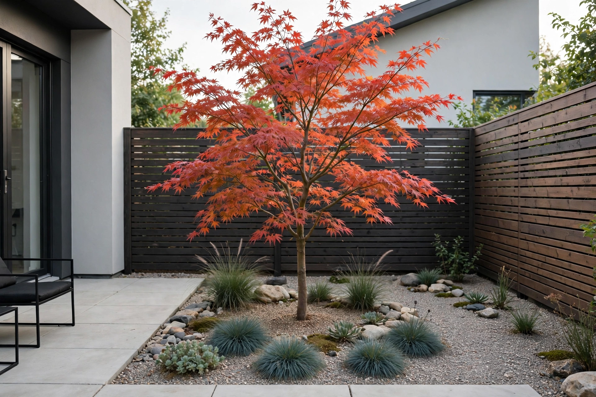 Modern Backyard Small Garden Ideas: 25 Smart Ways to Maximize a Tiny Yard 15 Ornamental Japanese maple in small modern garden