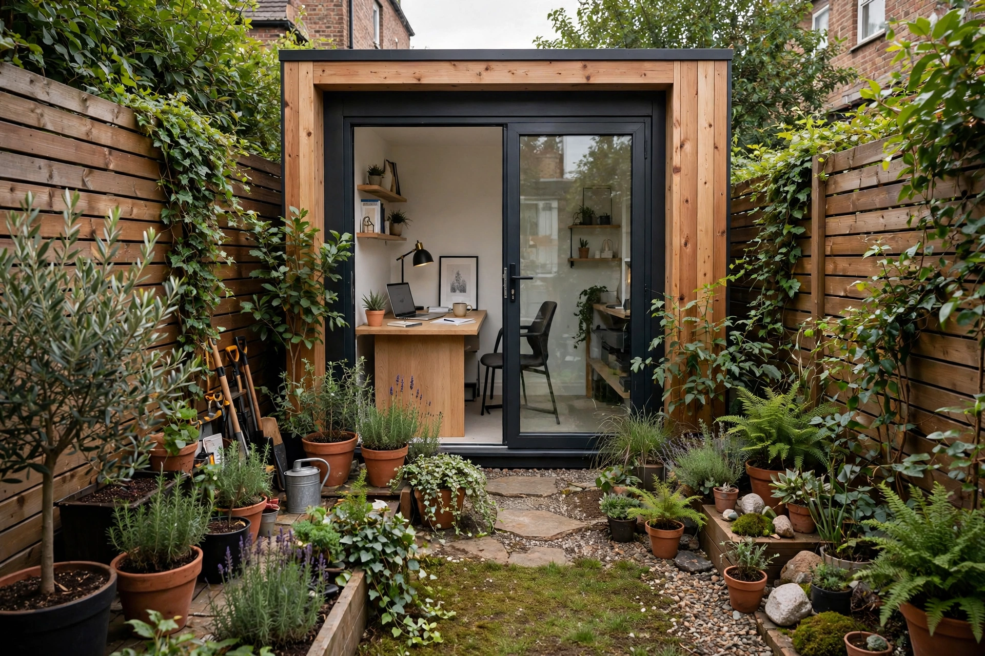 Modern Backyard Small Garden Ideas: 25 Smart Ways to Maximize a Tiny Yard 23 Modern garden studio office in small backyard