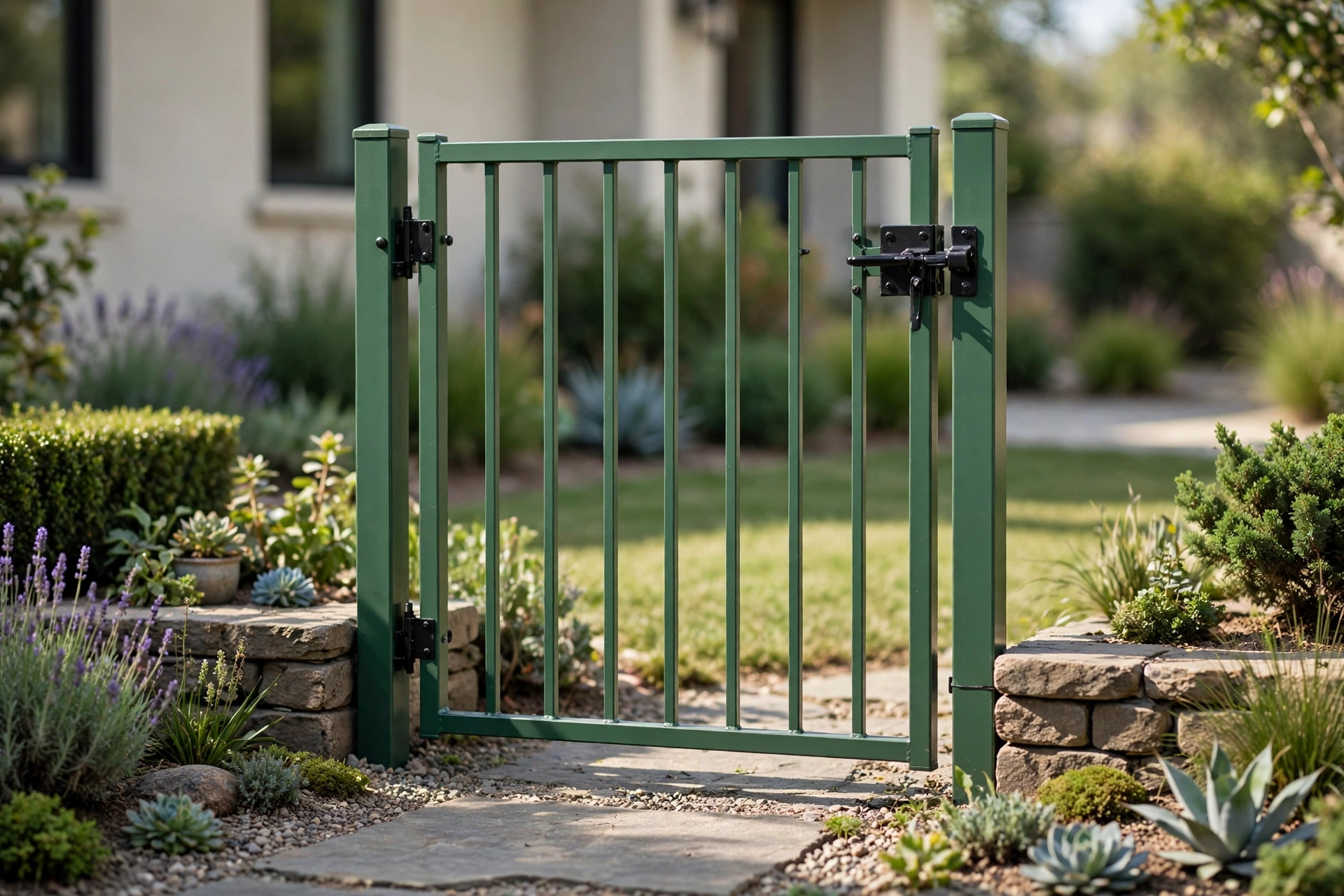 Front yard gate with arched top